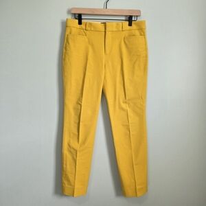 Banana Republic Women's Jackson Fit Sleek Pant, Size 6, Mustard, Workwear